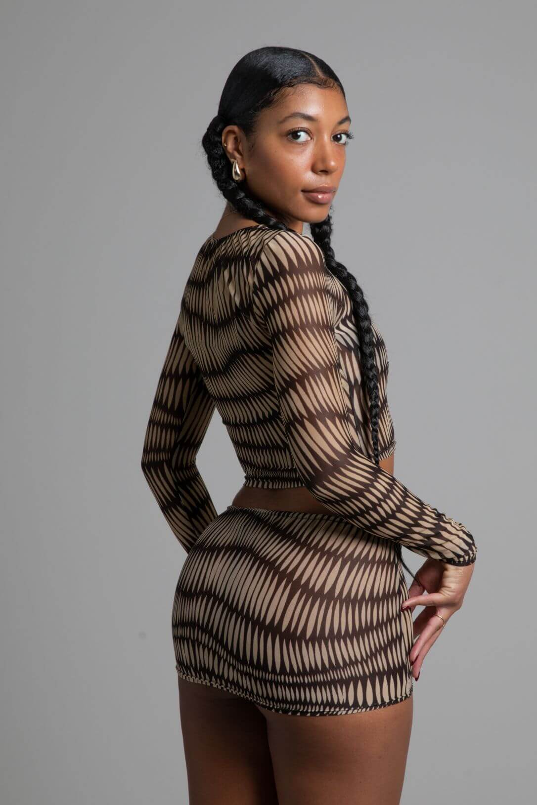 SASHA SKIRT BACK JET NOIRE