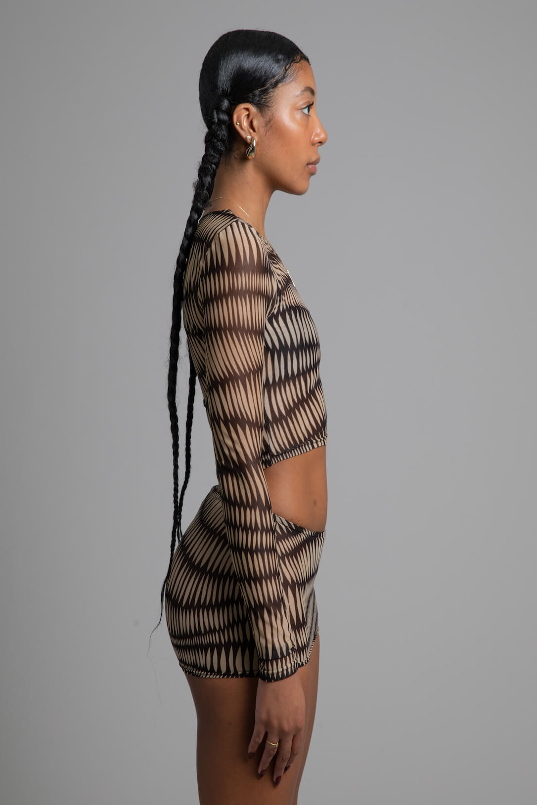 IMANI TOP JET NOIRE SIDE