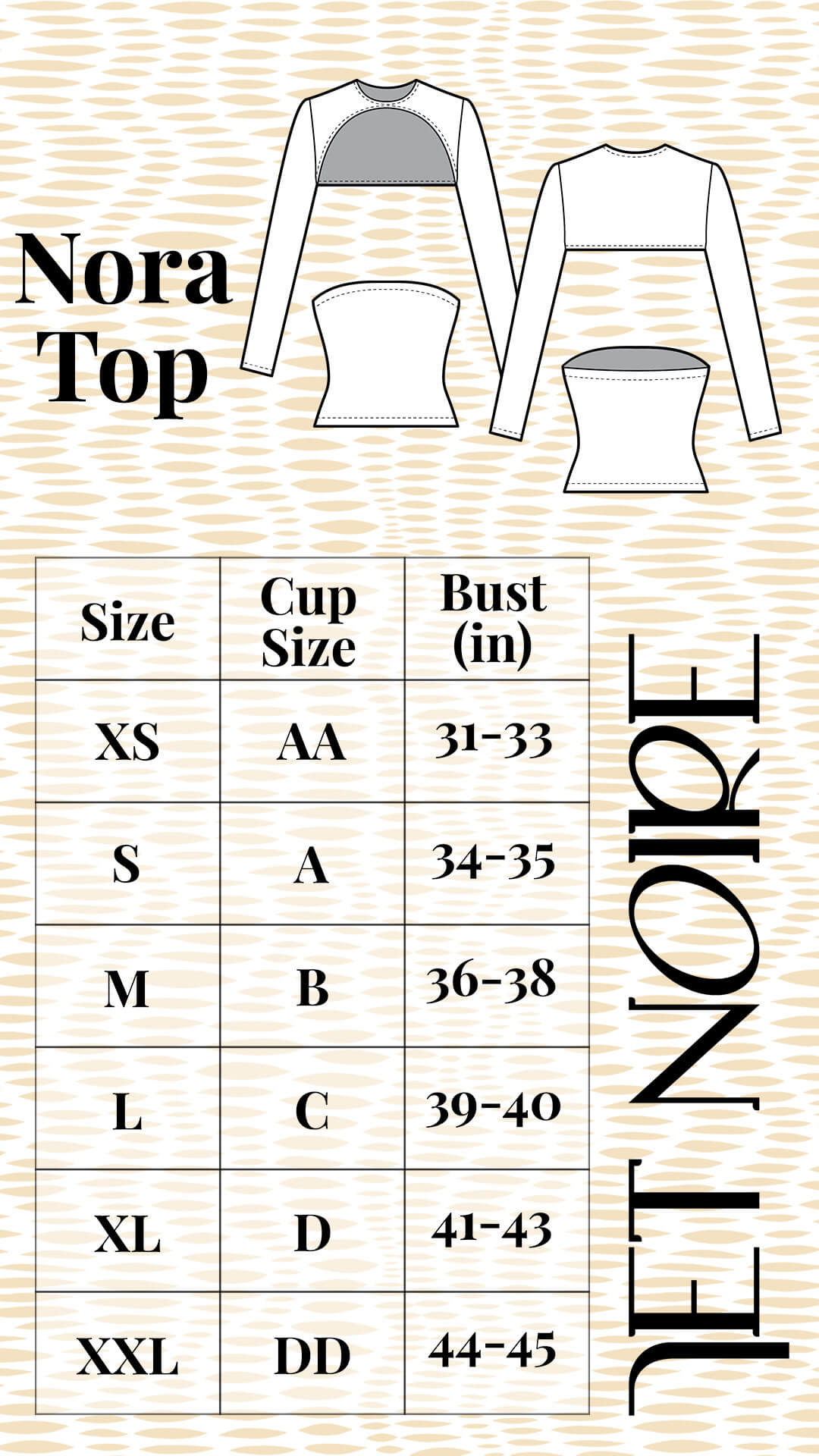 NORA SIZE CHART