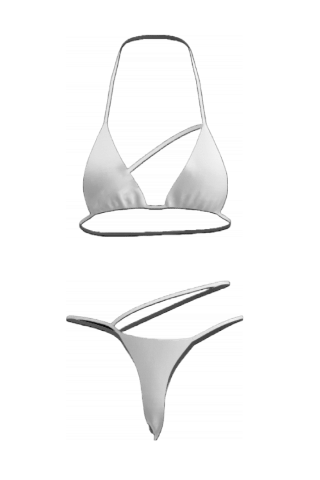 JET NOIRE MACI BIKINI GHOST IMAGE WHITE