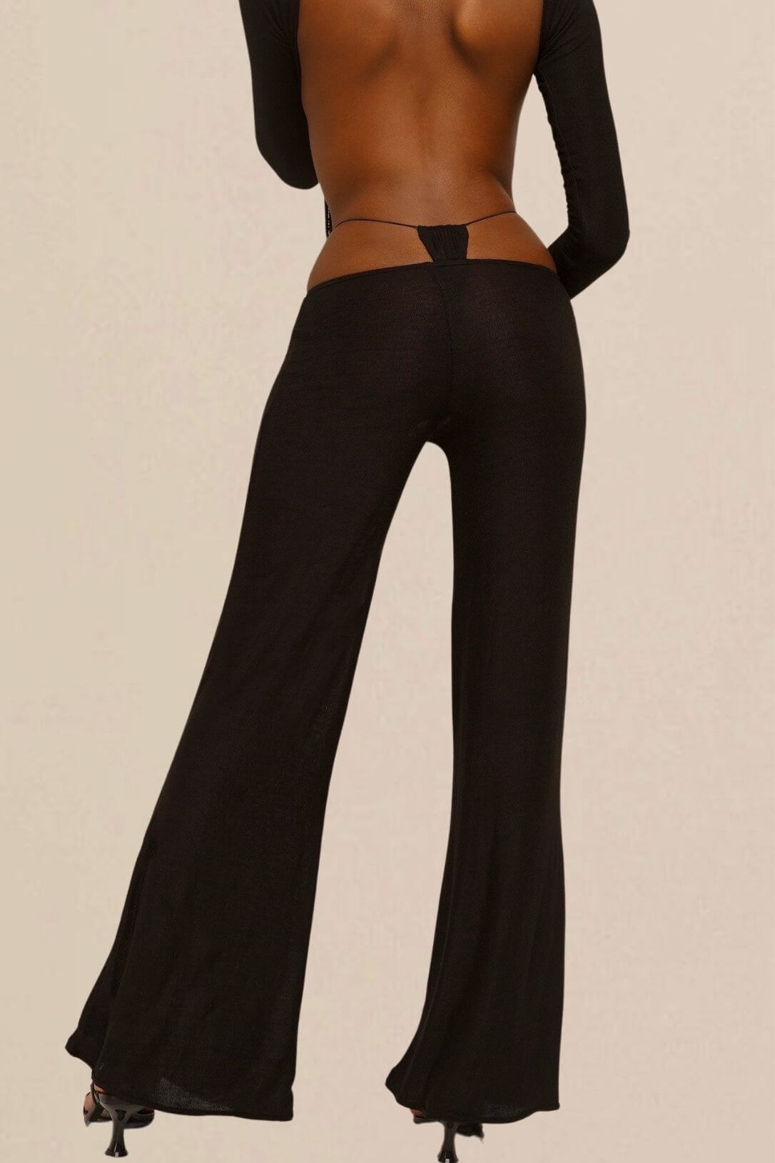 Black DEMI pants from JET NOIRE from the back