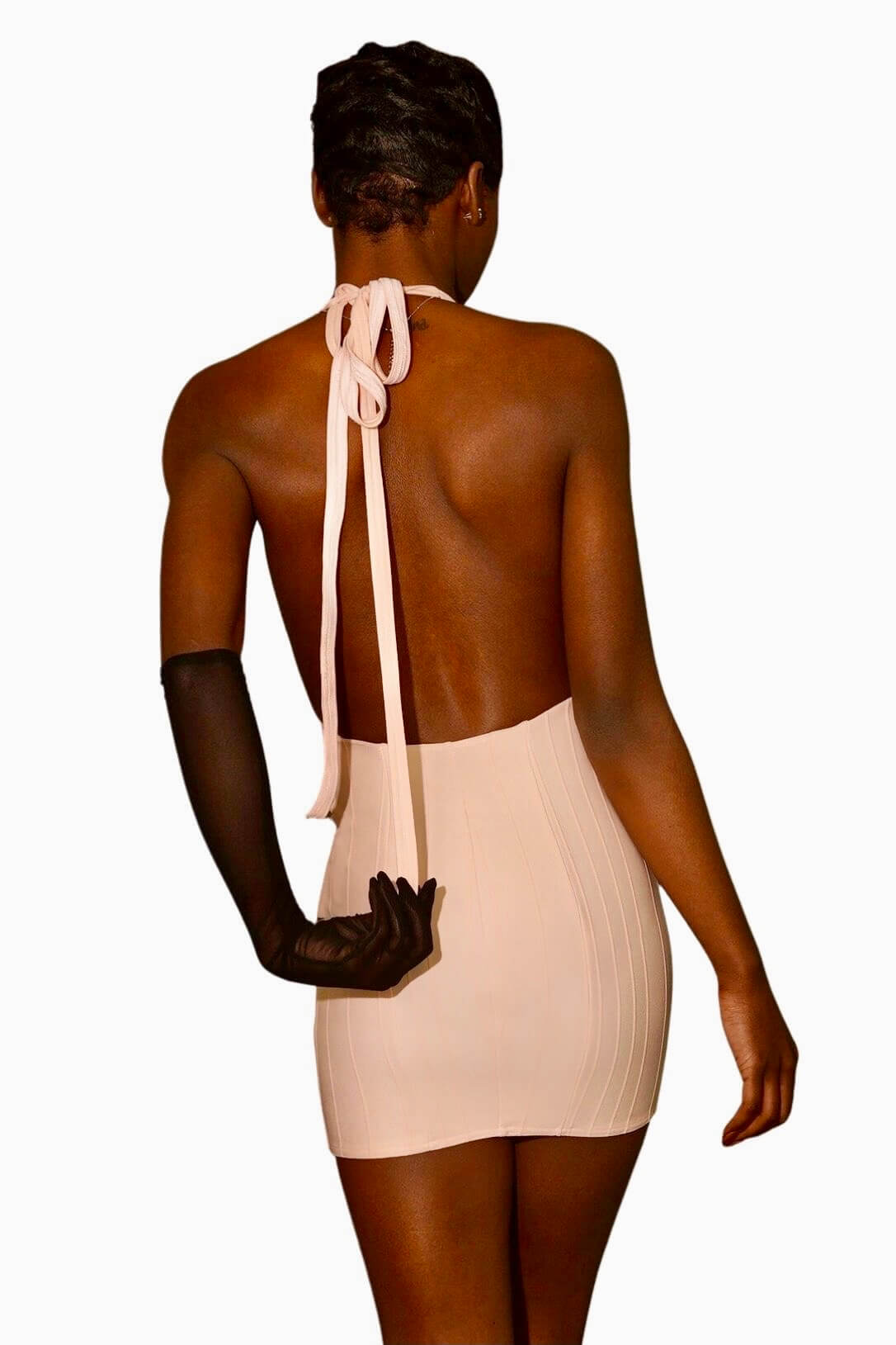 PINK HARPER HALTER DRESS FROM JET NOIRE